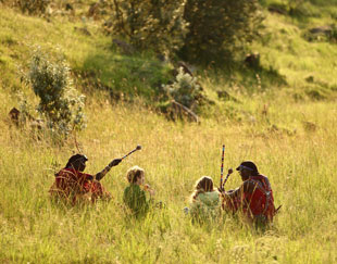 lesson in the wild with maasai